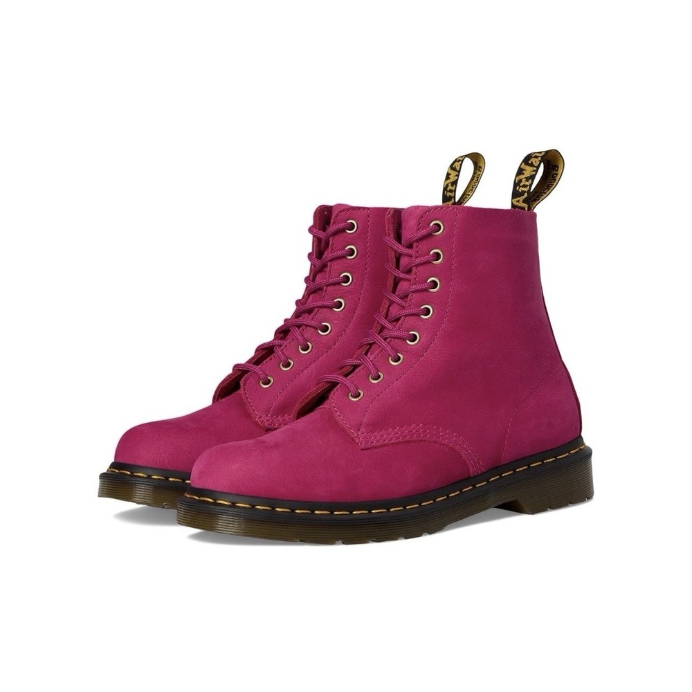 Dr Doc Martens Pascal Combat Boots Fuschia Pink 9 Men's 10 Women's Shoes